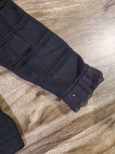 Abito donna Toula taglia 4 2 pezzi nero metallizzato giacca aperta 2 pezzi - Foto 4 di 10