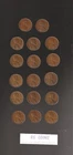 1934  to  1939  P+D+S  - 17 COINS-  NICER  VF  to  XF mix- LINCOLN CENT SET #31M