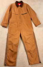 Vintage Key Coveralls Mens Large Short Insulated Duck Canvas Workwear USA Made