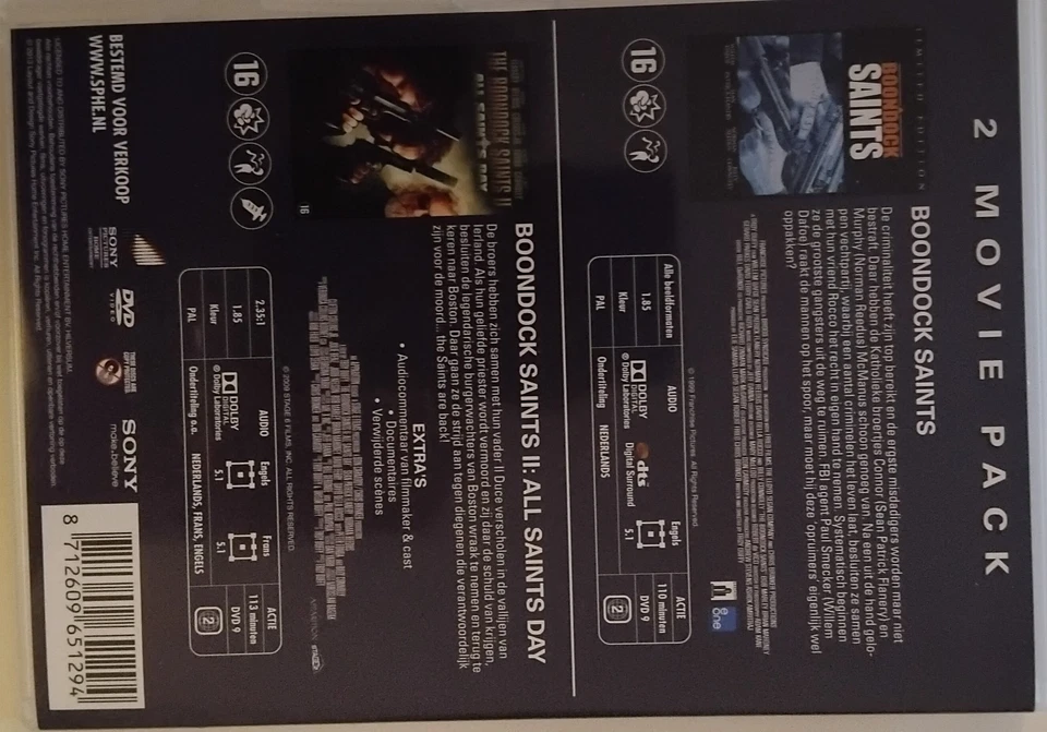 Boondock Saints - Movie Double Pack DVD - Image 2 of 2