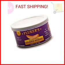 Fluker's Gourmet Canned Food for Reptiles, Fish, Birds and Small Animals, Soldie