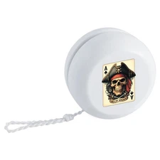 'Pirate Skull Ace Of Spades' Retro Style Yo-Yo (YY00049641)