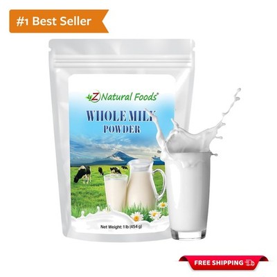 Rich and Creamy Whole Milk Powder - Non-GMO, Gluten-Free, 16 oz for Your Pantry