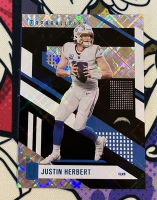 2021 Panini Chronicles Justin Herbert Cosmic /75 Los Angeles Chargers