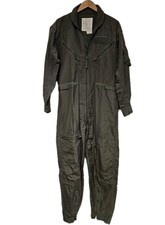 Vtg CWU 27/P Flight Suit USAF Military Coverall Jumpsuit 42R Sage Green
