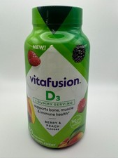 Vitafusion Vitamin D3 Gummy Vitamins, Berry  Peach Flavor, 150 ct, EXP 3/27