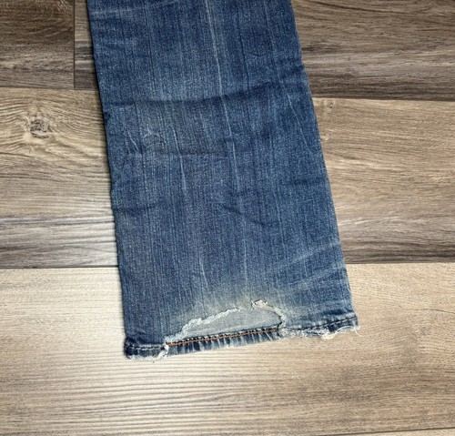 Rock Revival Jeans Mens 36x31 Boot Clive Medium Wash Blue Denim Y2K Cross Grunge - Picture 9 of 11