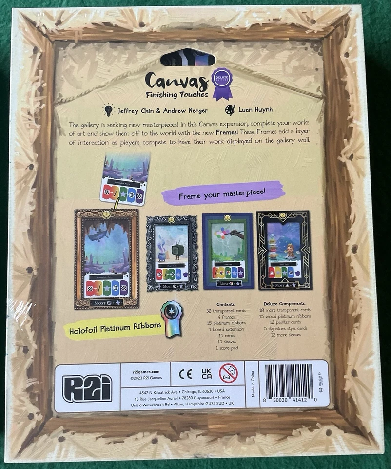 Canvas The Board game, Complete And Unplayed, With Kickstarter Extras! - Image 4 of 4