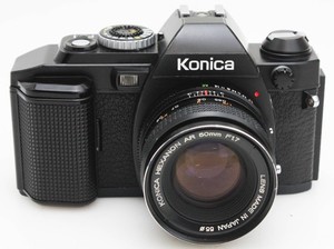 Konica FS-1 35mm SLR Camera W/ Hexanon 50mm f/1.7 Prime Lens