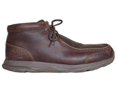 Ariat Spitfire Boots Mens 7 Grey Distressed Leather Moc Toe Chukka Shoes Casual Ariat Men main image 4