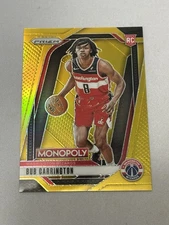 2024-25 Panini Prizm Monopoly Gold Rookie Bub Carrington RC /49 Wizards