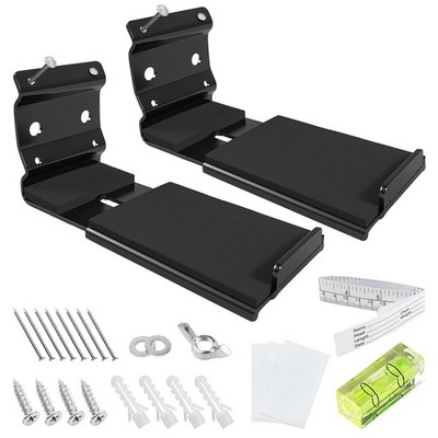 No Stud Soundbar Wall Mount Depth Adjustable 3.74''-5.71'' Hold Up to 35lbs wit...
