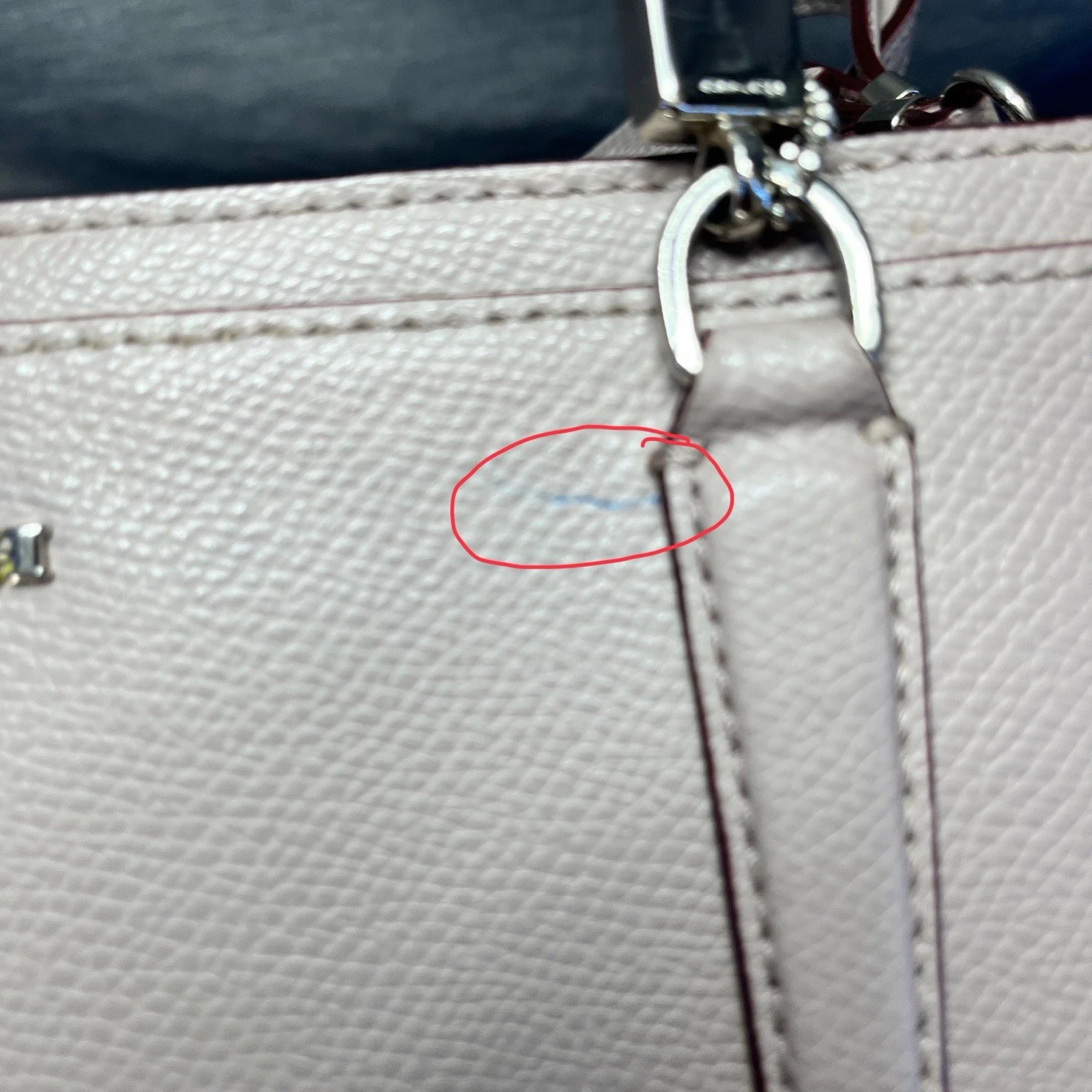 Borsa a tracolla Coach Christie Crossgrain in pelle tortora #F34673