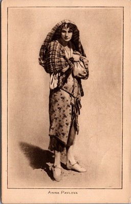 Anna Pavlova ''Pictures'' Portrait Gallery No. 74 Real Photo Postcard c. 1910s