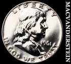 1961 Franklin Half Dollar- Silver Choice Gem Proof Luster No Reserve #G6613