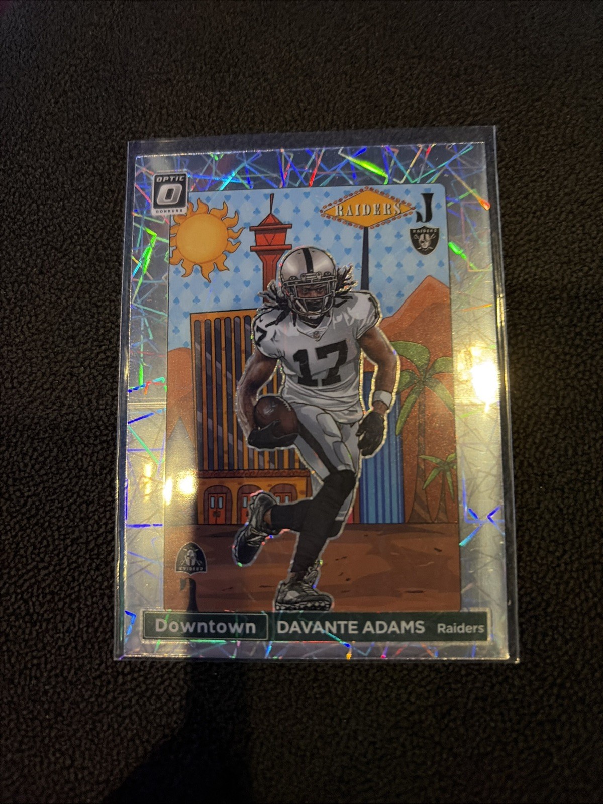 2022 Panini Donruss Optic lazer Downtown Davante Adams #DT-DA