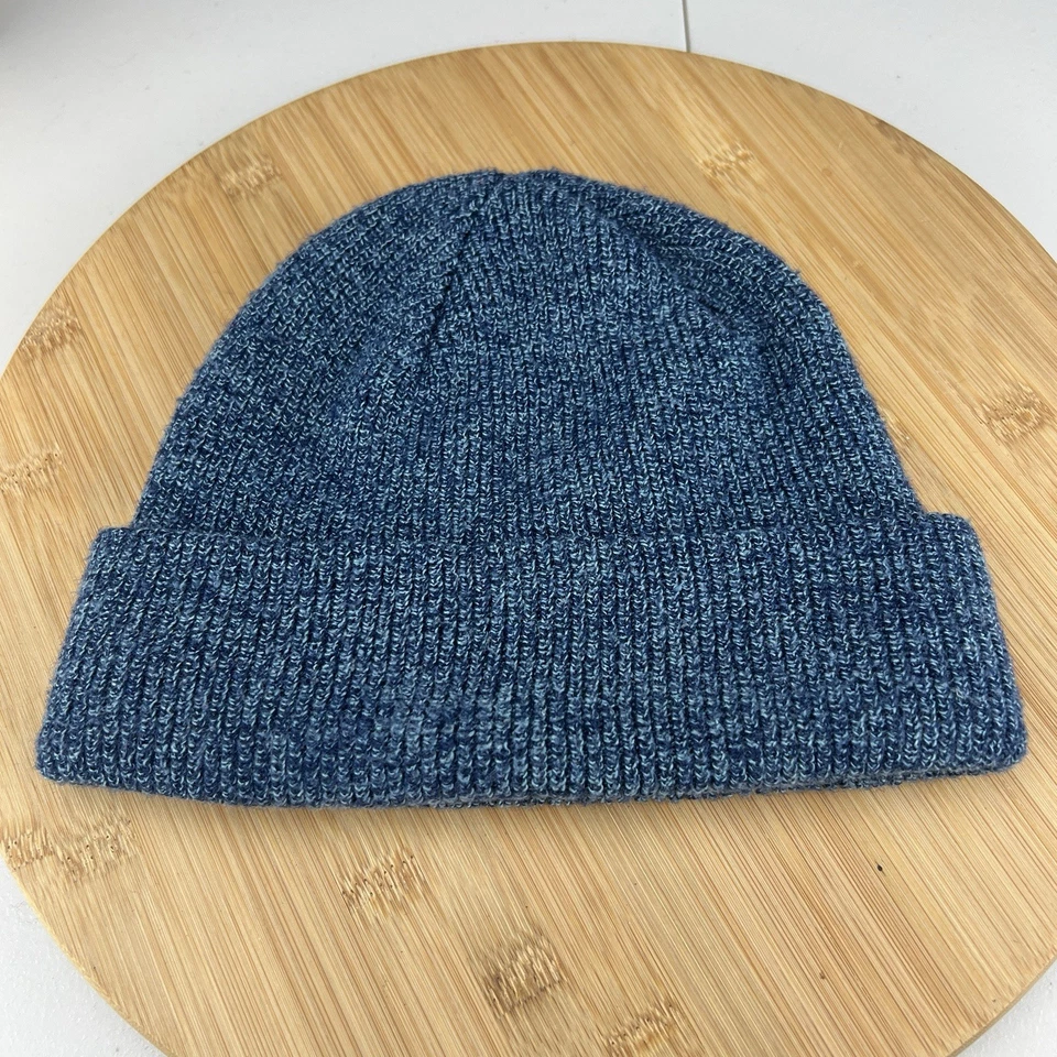 Gorro Quicksilver Gorra Adulto OSFM Azul Tejido Puños Logo Parche Foto 2 de 4