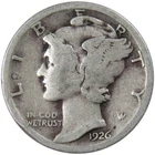 1926 Mercury Dime Circulated Silver 10c Coin Collectible