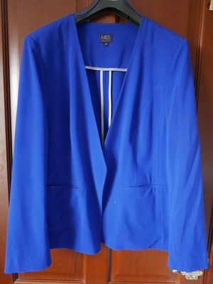 Marks & Spencer Collection Ladies Jacket, Royal Blue, Pockets