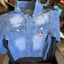 Vintage Mickey Originals Minnie Mouse Embroidered Denim Jacket. Toddler Size 5t6
