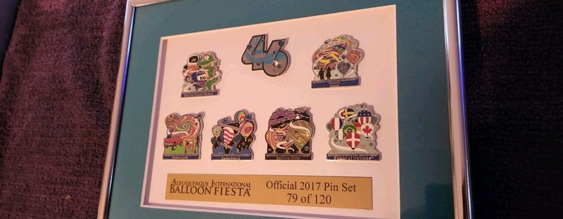 2017 "AIBF PIN SET" #79 of 120 hot air balloon pins S/H COMB!