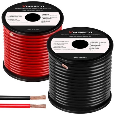 8 Gauge Wire,for Automotive Power/Ground, Battery Cable,Car Audio,30Ft For Each