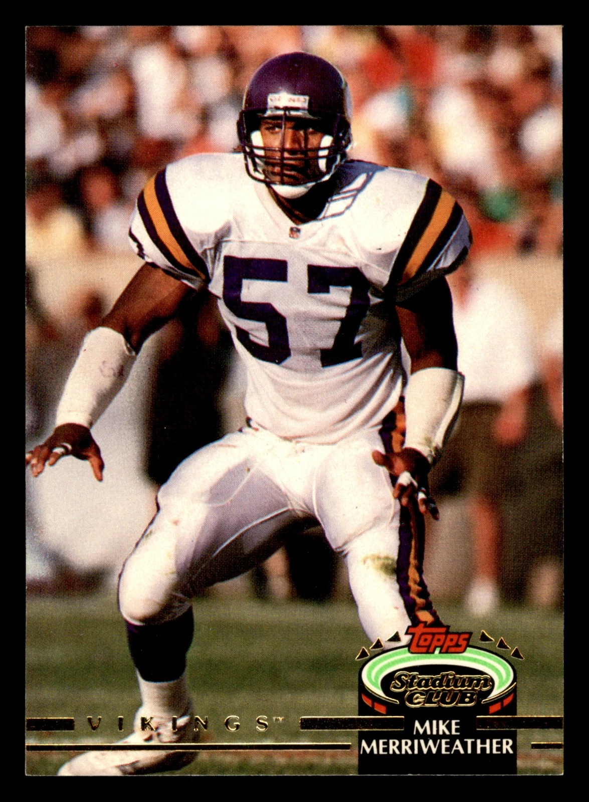 1992 Stadium Club #222 Mike Merriweather Minnesota Vikings FOOTBALL Card