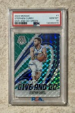 2023 Panini Mosaic Give And Go Green #1 Stephen Curry PSA 10 Gem Mint Warriors