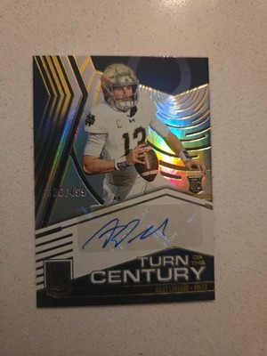 Riley Leonard 2025 Donruss Elite Turn Of The Century Autograph RC  /499 #TIC-RLE
