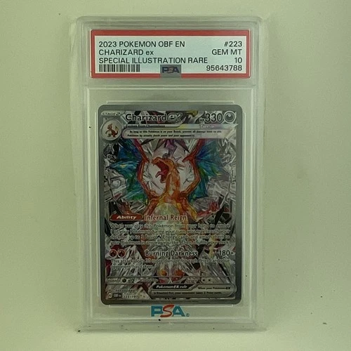 Pokémon Charizard ex 223/197 SV03 Obsidian Flames SIR Holo PSA 10 EN