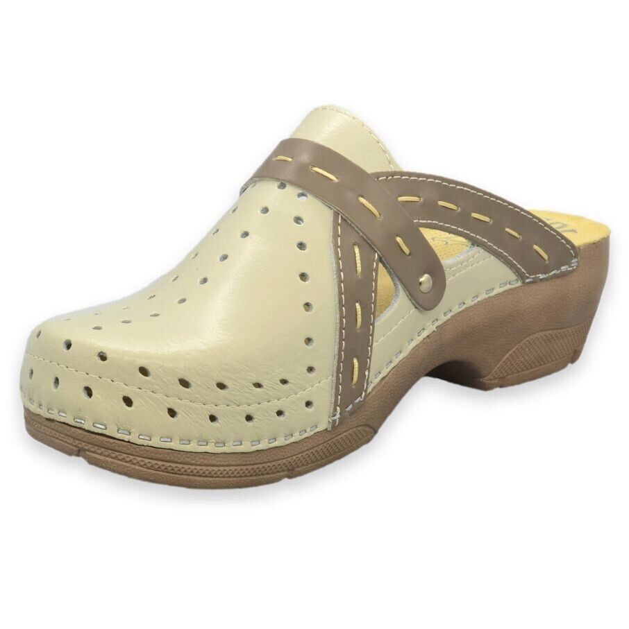 Ledi 429 Anatomic Zoccoli Sabot Pantofole Scarpe Di Pelle, Donna