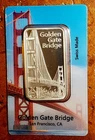 1 Oz Silver Bullion Bar ~ Pamp Suisse ~ Golden Gate Bridge ~ NO RESERVE!