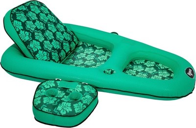 Aqua Campania Ultimate 2-in-1 Pool Float Lounge   Extra Large   Inflatable Po...