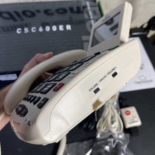ClearSounds Wzmocniony telefon przewodowy SOS CSC600ERSOS Telefon alarmowy SZYBKA WYSYŁKA USA - Zdjęcie 7 z 22