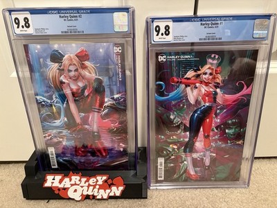 2-Harley Quinn DC Comics 5/21 & 6/21 Derek Chew Variant Covers. CGC Graded 9.8