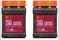 BetterBody Foods Organic Chia Seeds 2 lbs, 32 Oz, with Omega-3, Non-GMO, Gluten.