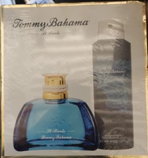 Tommy Bahama St. Barts Eau de Cologne Spray 3.4 oz +Body Spray 6.0 Ozfor Men New