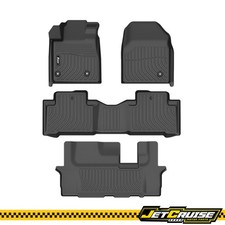 Fits 09-15 Honda Pilot 8 Seats All Weather 3d Floor Mats Carpet Liners Tpe
