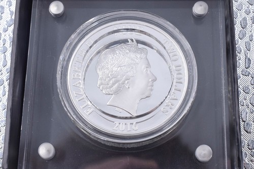 2016 Fine Silver Star Wars Kylo Ren 1oz $2 Coin BOX + COA - Picture 3 of 4