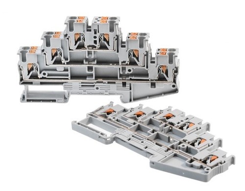 Reihenklemme Klemme Durchgangsklemme Halter Sortiment wählbar Hutschiene 3Etagen - Bild 75 von 185