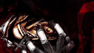 Anime alucard hellsing ultimate manga cross vampires Custom Gaming Mat Desk