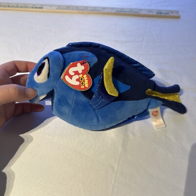 Ty Beanie Boos DISNEY Pixar FINDING NEMO DORY Stuffed Plush Fish With Tags