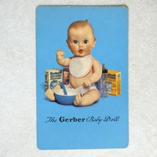 Vintage The Gerber Baby Doll Single Swap Advertising Playing Card SC159