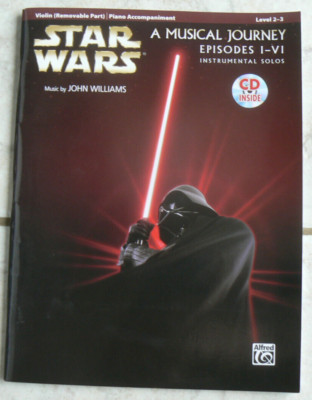 STAR WARS Instrumental Solos, Violin, Piano Accompaniment only, Episodes I-VI