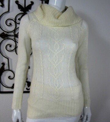 Caslon NWT Long Sleeve Turtleneck Sweater Petite Size PS White