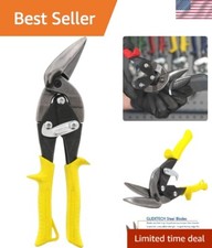 Lightweight STRAIGHT CUT Offset Aviation Snips - Made in USA for Quality Work