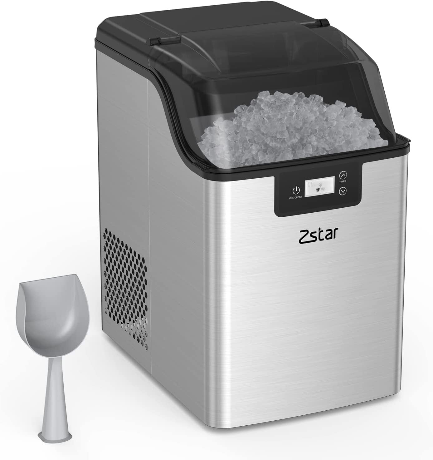 Portable Ice Maker Machine Countertop 44Lbs/24H Self-cleaning w/Scoop Handel-image