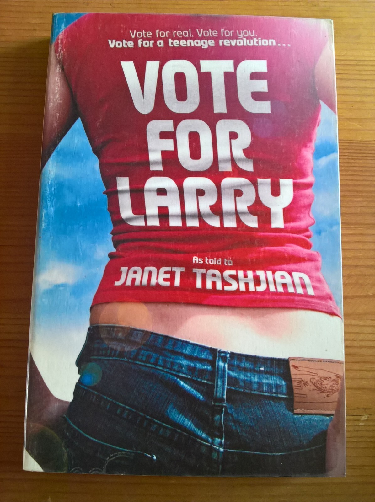Vote For Larry by Janet Tashjian children's YA fiction paperback