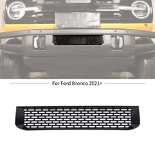 Black Front Bumper Center Grill Cover Trim Insert For Ford Bronco 21+Accessories