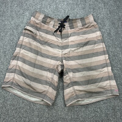 Board Shorts Mens Shorts 33 Inch Waist Olive-Side Pocket Boardshort